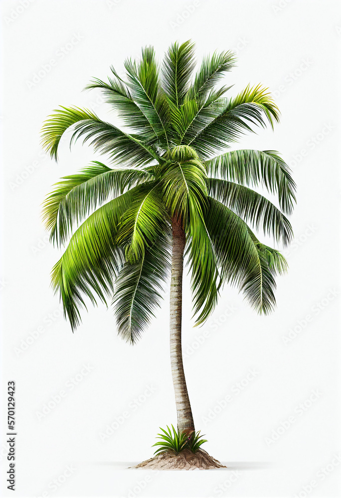 Obraz premium plam tree illustration background