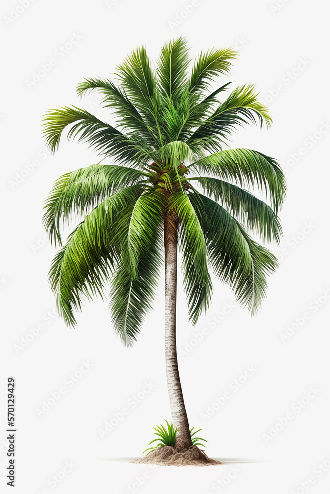 Fototapeta premium plam tree illustration background