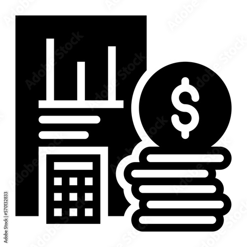 audit glyph icon