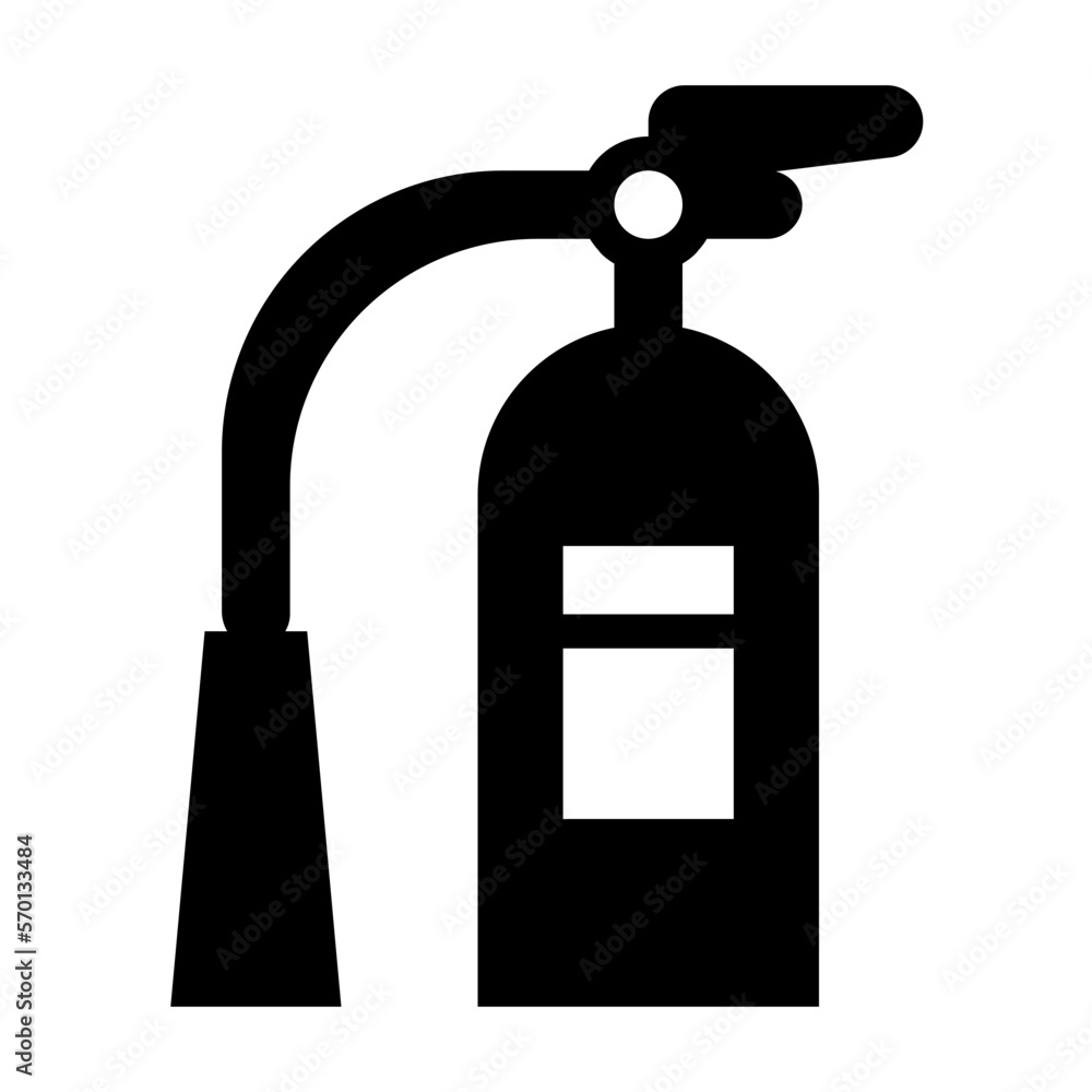 Fototapeta premium fire extinguisher glyph icon