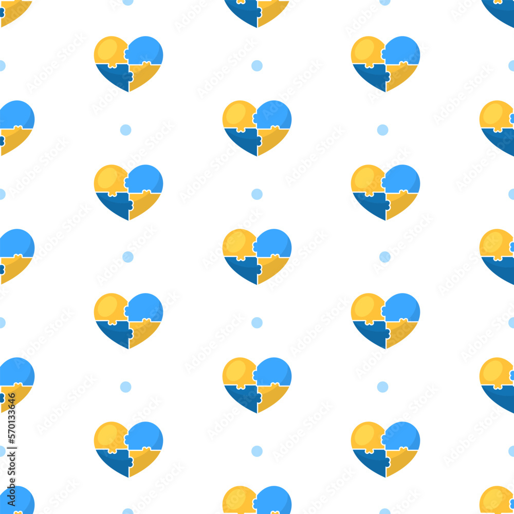 World Down Syndrome Day Seamless Pattern Design in Template Hand Drawn Cartoon Flat Illustration World Down Syndrome Day Seamless Pattern Design in Template Hand Drawn Cartoon Flat Illustration