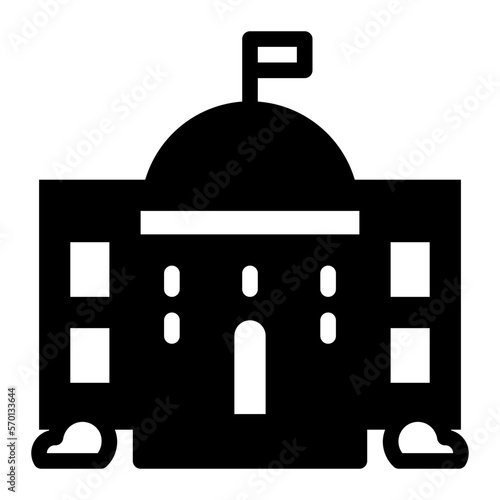 government glyph icon