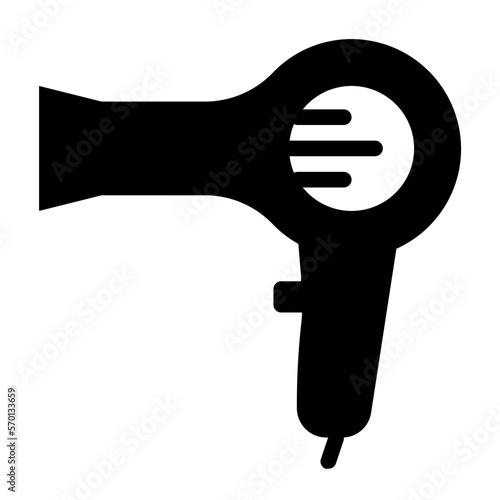hairdryer glyph icon