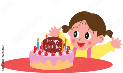 女の子の誕生日
