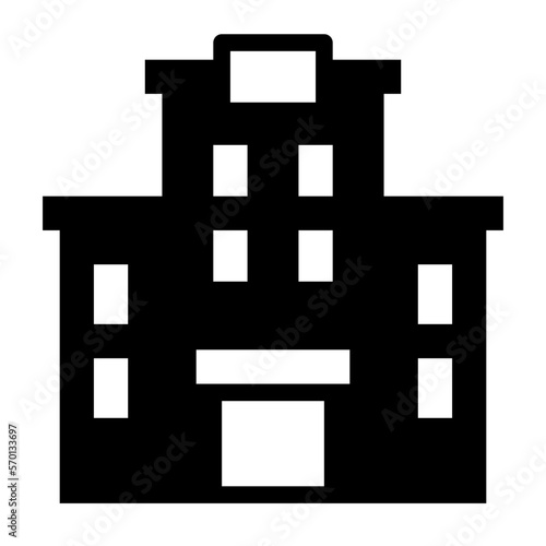 hotel glyph icon