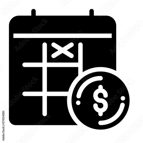 pay glyph icon