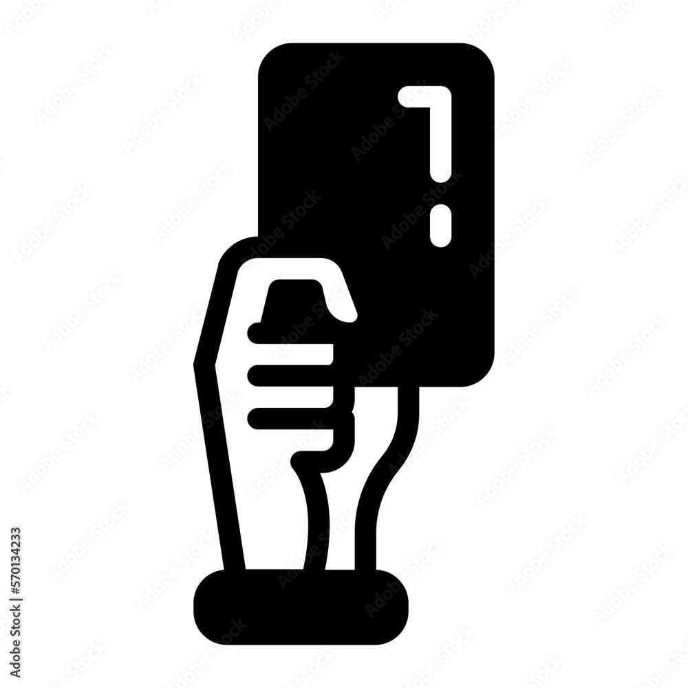 red card glyph icon red card glyph icon
