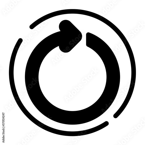 restart glyph icon
