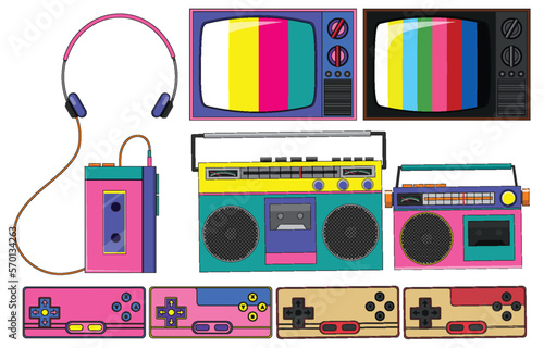 Retro objects and electronic devices