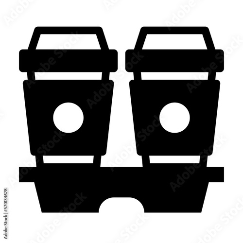 take away glyph icon