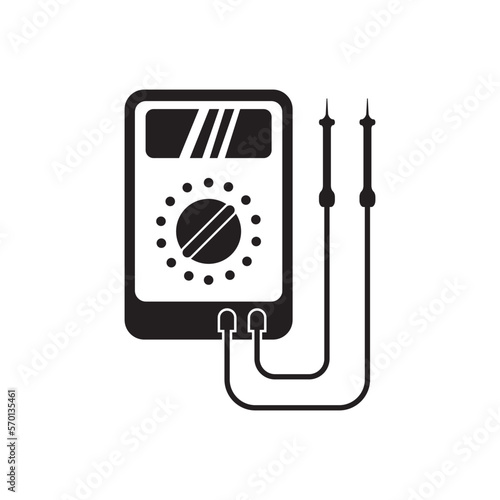 Voltage tester icon, vector illustration design template