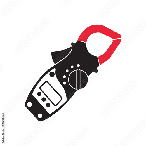 Voltage tester icon, vector illustration design template