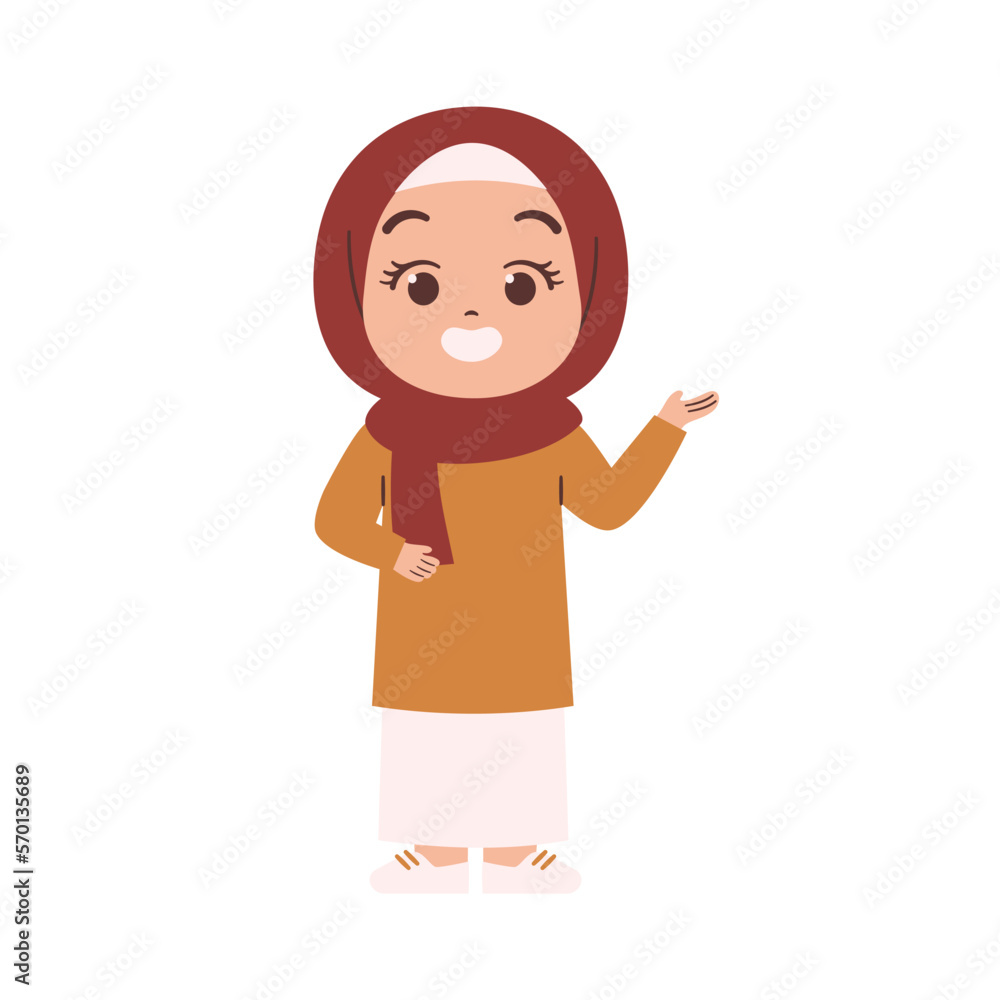Muslim Woman illustration. Arabian Woman Wear hijab Muslim Woman illustration. Arabian Woman Wear hijab