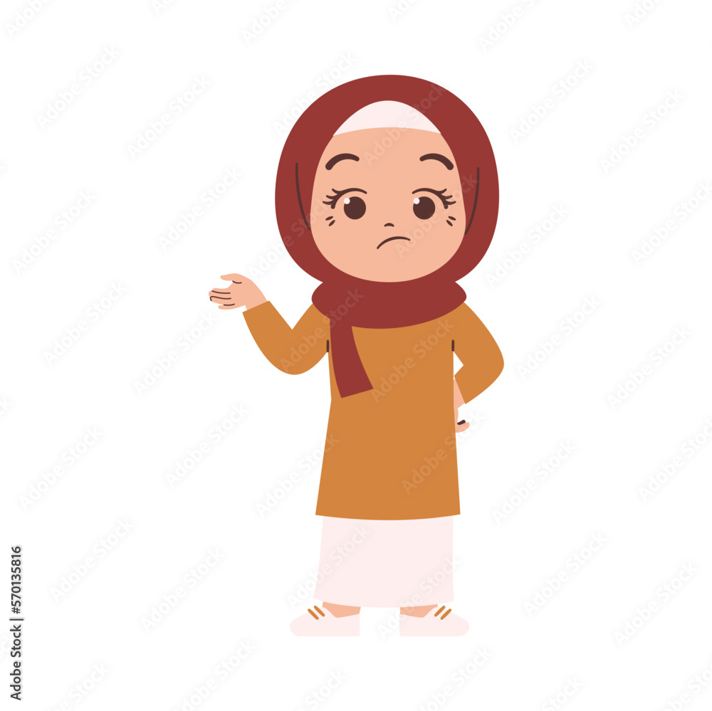 Muslim Woman illustration. Arabian Woman Wear hijab Muslim Woman illustration. Arabian Woman Wear hijab