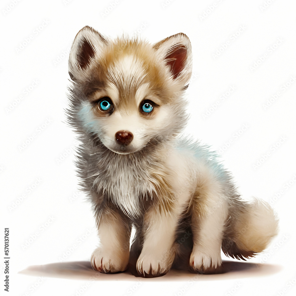 Obraz premium wolf isolated on white