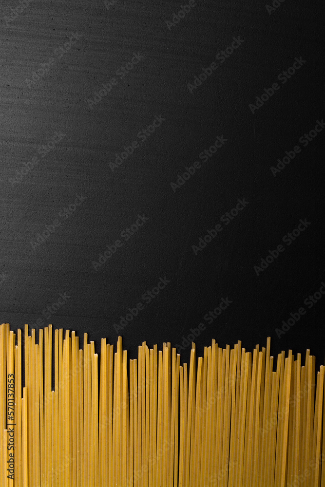 spaghetti in the lower area with space for text
spaghetti in the lower area with space for text
