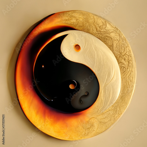 yin yang symbol Generative AI
