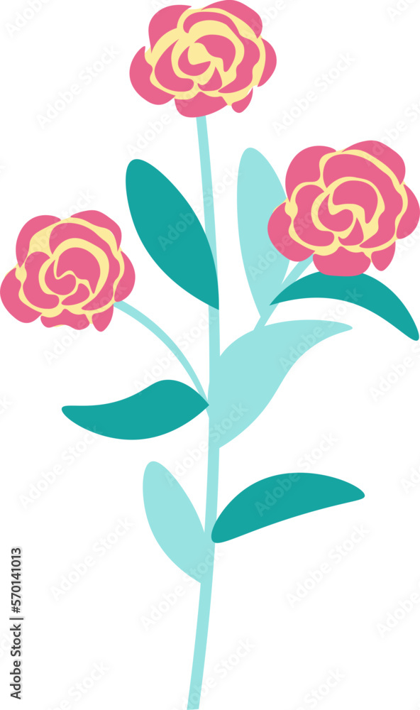 Abstract Flowers Illustration Abstract Flowers Illustration