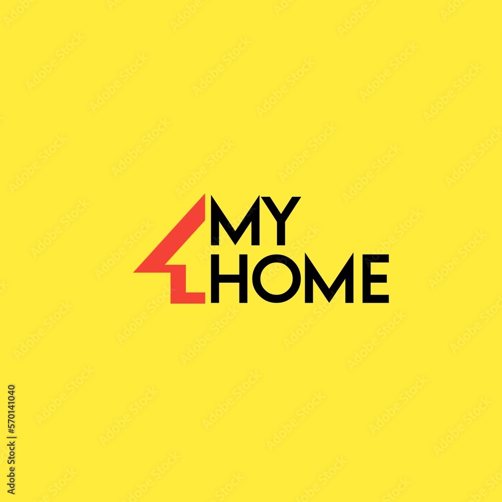 my home logo in black and red my home logo in black and red