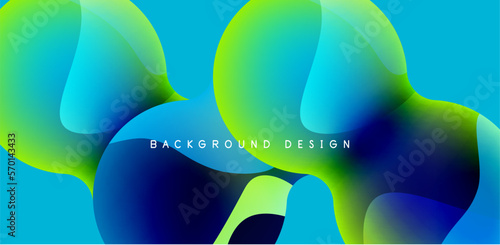 Bright abstract background glossy shiny circle and sphere composition. Minimalist geometric vector Illustration For Wallpaper, Banner, Background, Card