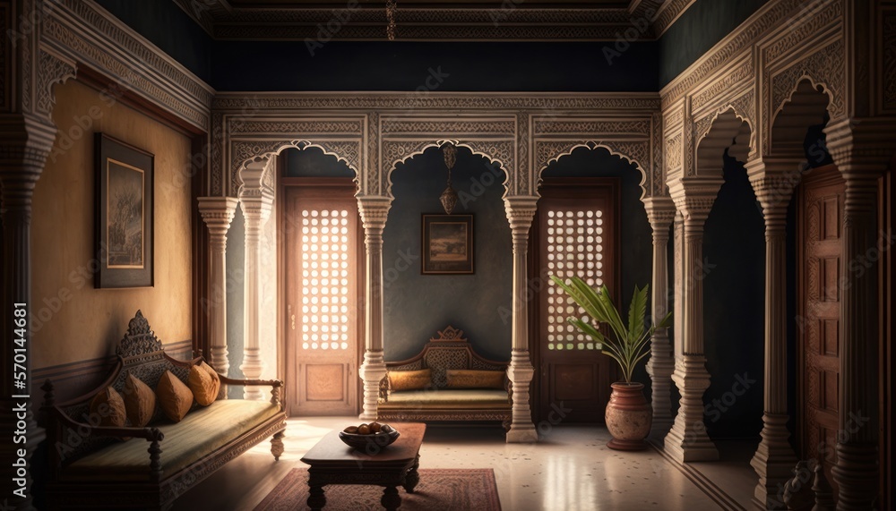 Cozy Beautiful Indian Palace Style Den