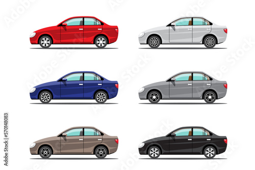 Bundle set of  Automatic cars or passenger cars vactor