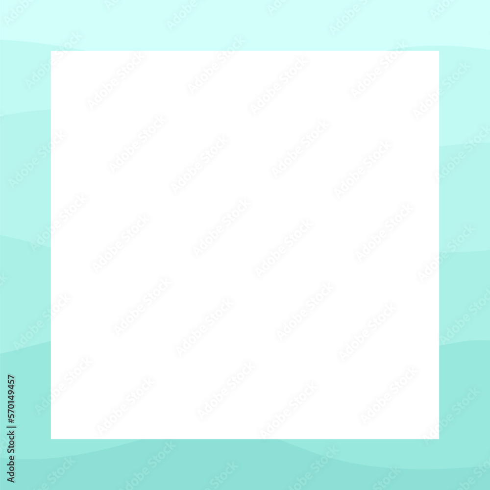 Square abstract gradient waves border. Monotone water frame vector design template. Backgrounds with copy space for text for banners, greeting cards, posters Square abstract gradient waves border. Monotone water frame vector design template. Backgrounds with copy space for text for banners, greeting cards, posters