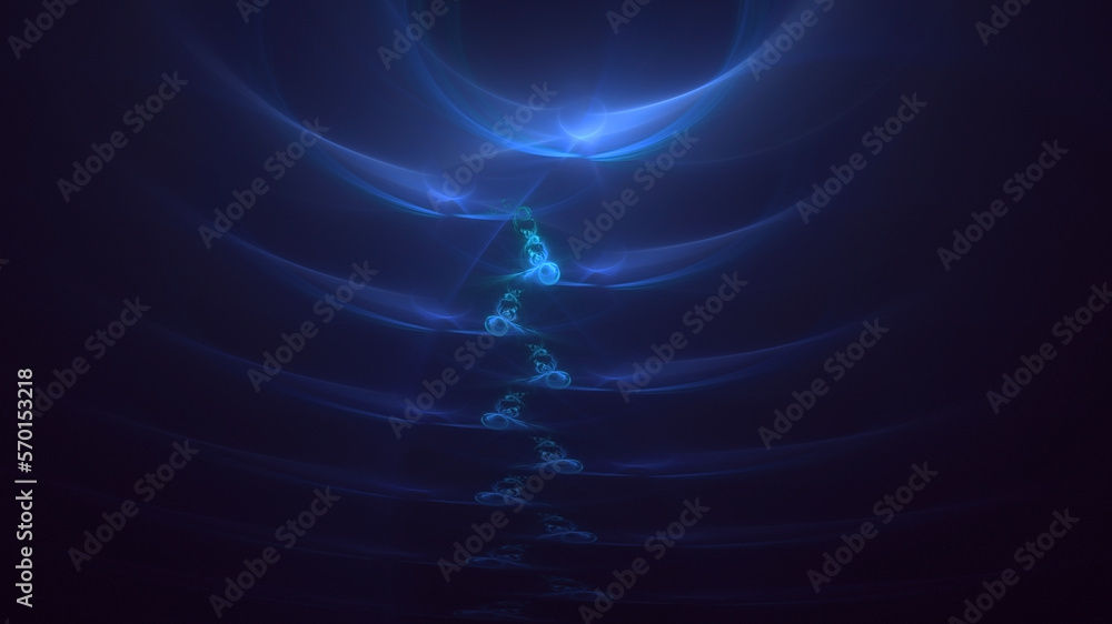 3D rendering abstract blue fractal light background 3D rendering abstract blue fractal light background