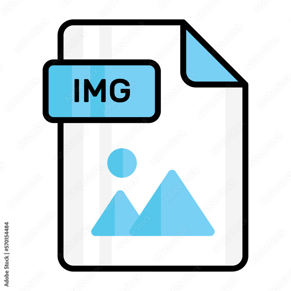 An amazing vector icon of IMG file, editable design An amazing vector icon of IMG file, editable design