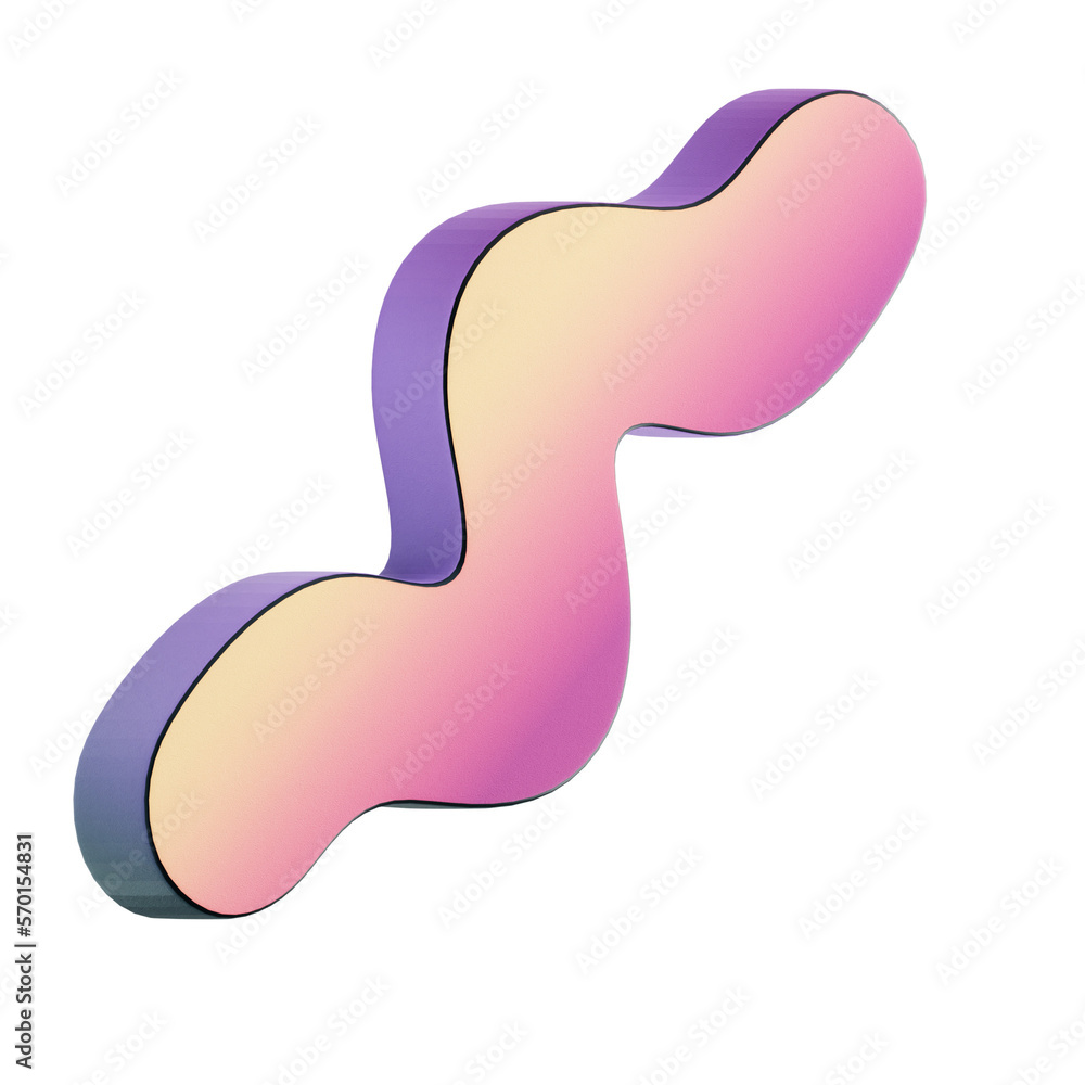 Futurism element gradient 3D Icon Futurism element gradient 3D Icon
