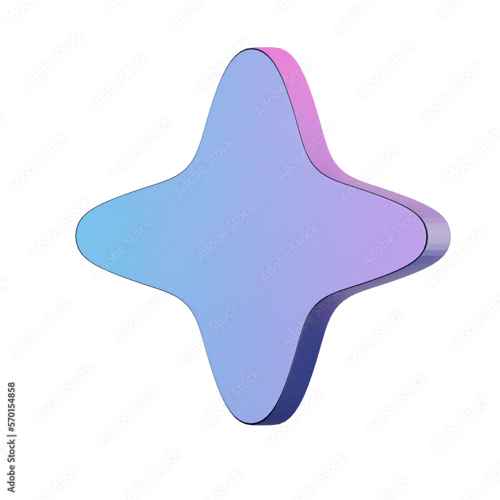 Star graphic 3D Icon
