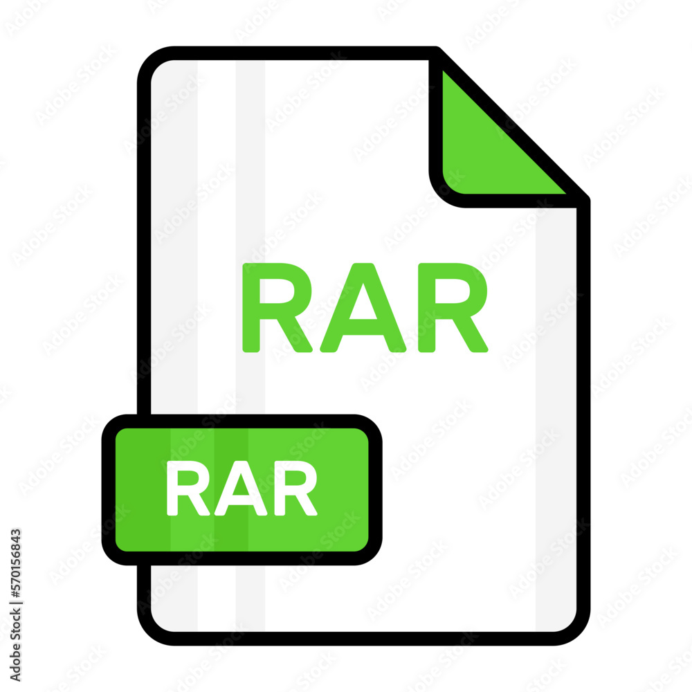 An amazing vector icon of RAR file, editable design An amazing vector icon of RAR file, editable design