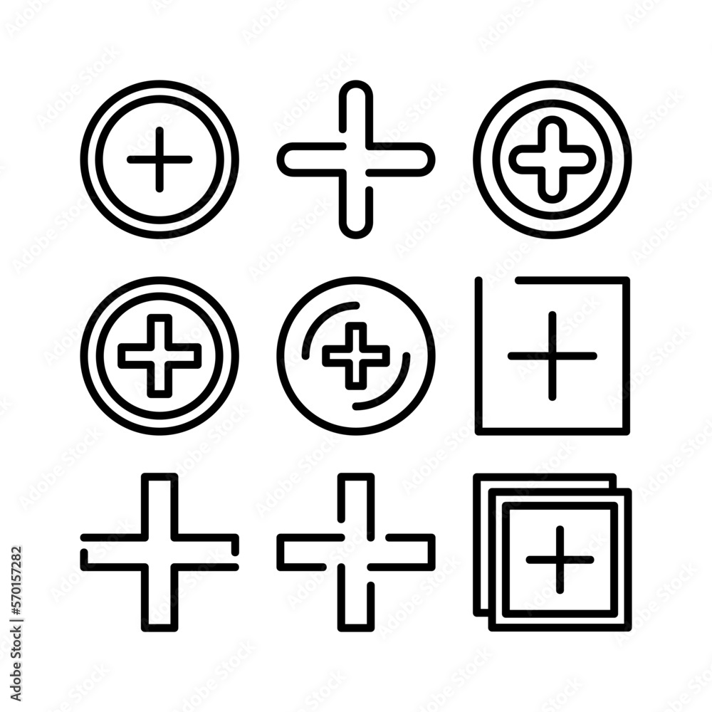 Fototapeta premium add icon or logo isolated sign symbol vector illustration - high quality black style vector icons