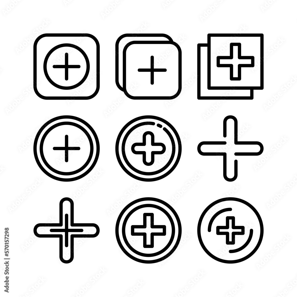 Obraz premium add icon or logo isolated sign symbol vector illustration - high quality black style vector icons