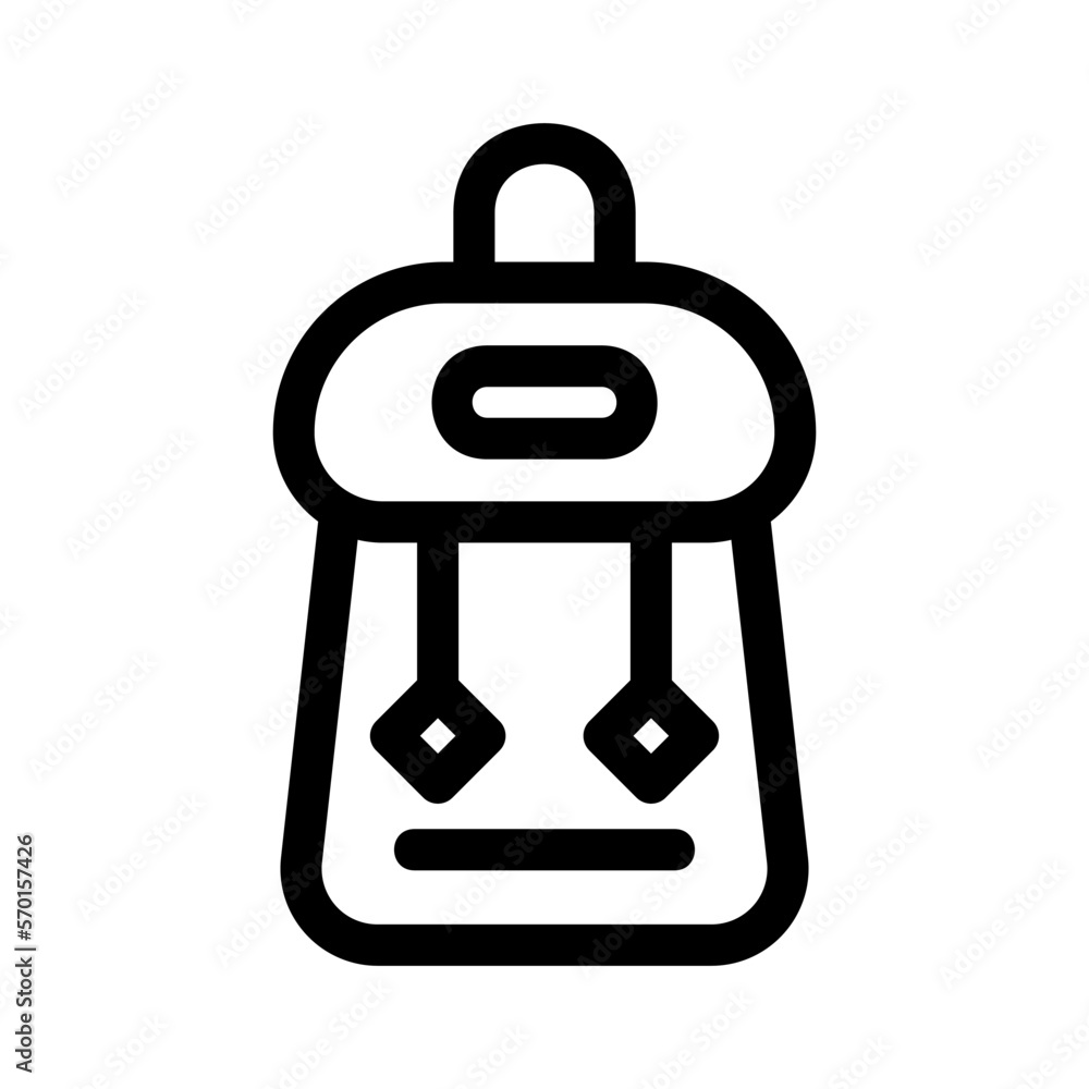 backpack icon or logo isolated sign symbol vector illustration - high quality black style vector icons backpack icon or logo isolated sign symbol vector illustration - high quality black style vector icons