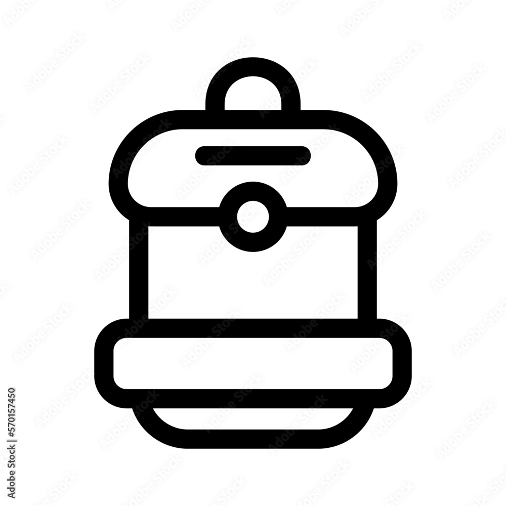 backpack icon or logo isolated sign symbol vector illustration - high quality black style vector icons backpack icon or logo isolated sign symbol vector illustration - high quality black style vector icons