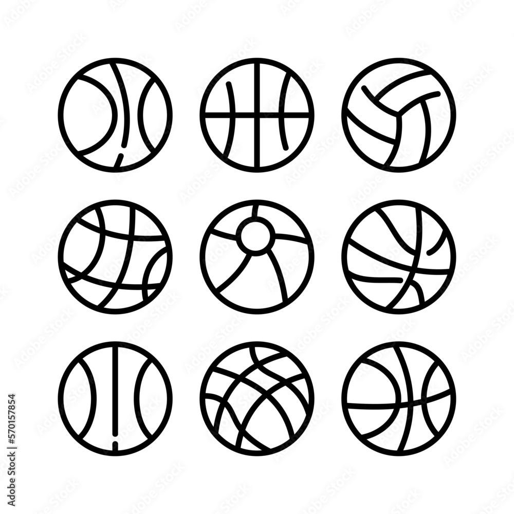 Fototapeta premium ball icon or logo isolated sign symbol vector illustration - high quality black style vector icons