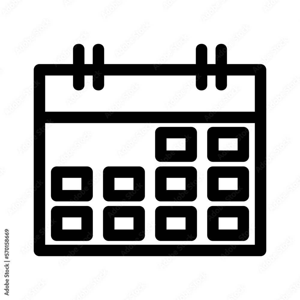 calendar icon or logo isolated sign symbol vector illustration - high quality black style vector icons calendar icon or logo isolated sign symbol vector illustration - high quality black style vector icons