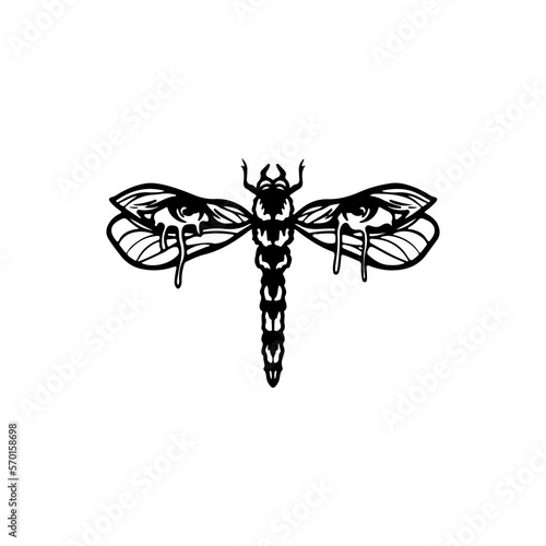 vector illustration of a dragonfly insect © ahmad yusup