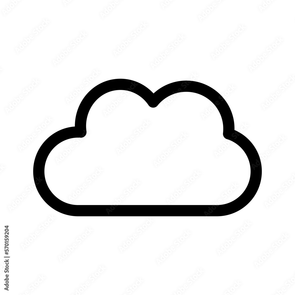 cloud icon or logo isolated sign symbol vector illustration - high quality black style vector icons cloud icon or logo isolated sign symbol vector illustration - high quality black style vector icons