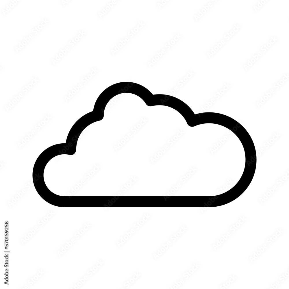 cloud icon or logo isolated sign symbol vector illustration - high quality black style vector icons