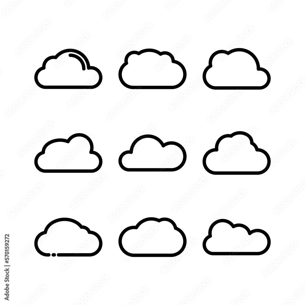 cloud icon or logo isolated sign symbol vector illustration - high quality black style vector icons cloud icon or logo isolated sign symbol vector illustration - high quality black style vector icons