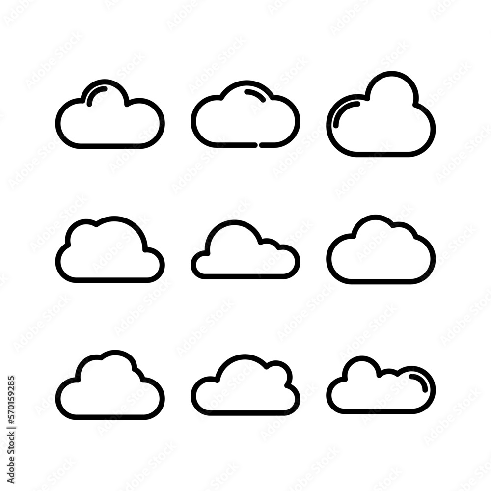 cloud icon or logo isolated sign symbol vector illustration - high quality black style vector icons cloud icon or logo isolated sign symbol vector illustration - high quality black style vector icons