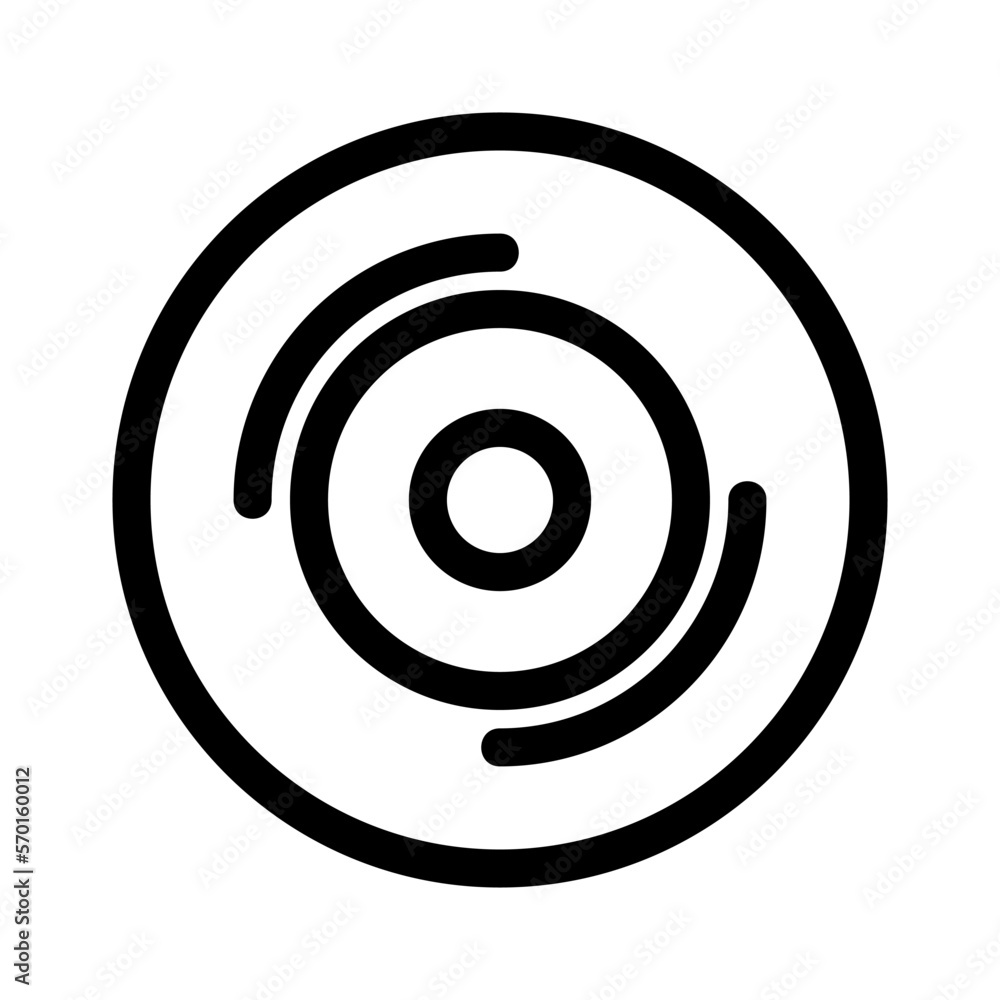 disc icon or logo isolated sign symbol vector illustration - high quality black style vector icons disc icon or logo isolated sign symbol vector illustration - high quality black style vector icons