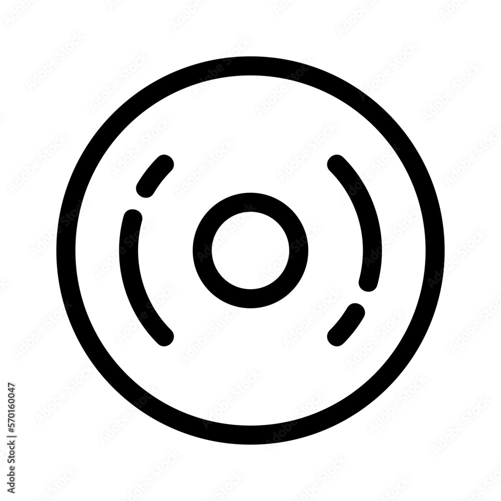 disc icon or logo isolated sign symbol vector illustration - high quality black style vector icons disc icon or logo isolated sign symbol vector illustration - high quality black style vector icons