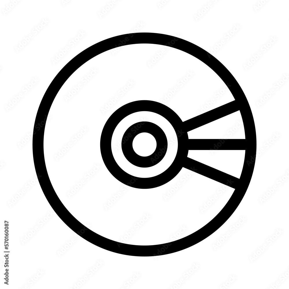 disc icon or logo isolated sign symbol vector illustration - high quality black style vector icons disc icon or logo isolated sign symbol vector illustration - high quality black style vector icons