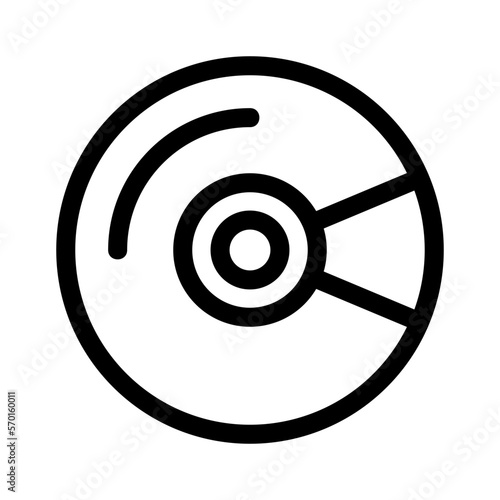 disc icon or logo isolated sign symbol vector illustration - high quality black style vector icons