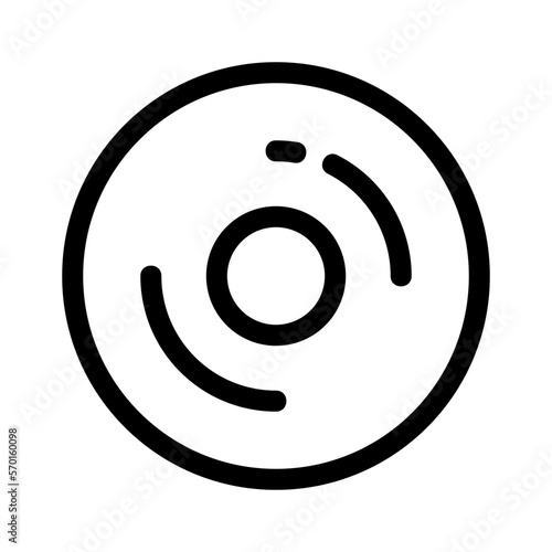 disc icon or logo isolated sign symbol vector illustration - high quality black style vector icons