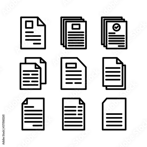 documents icon or logo isolated sign symbol vector illustration - high quality black style vector icons