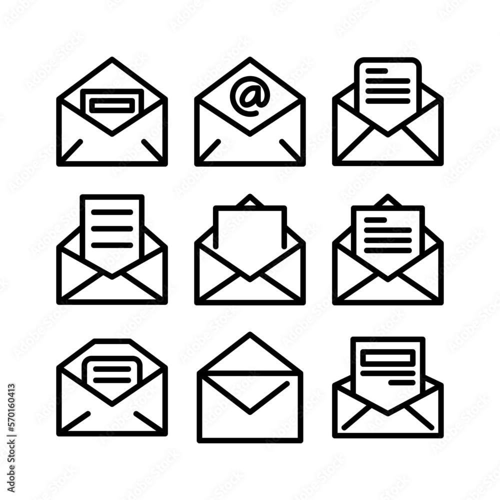 email icon or logo isolated sign symbol vector illustration - high quality black style vector icons email icon or logo isolated sign symbol vector illustration - high quality black style vector icons